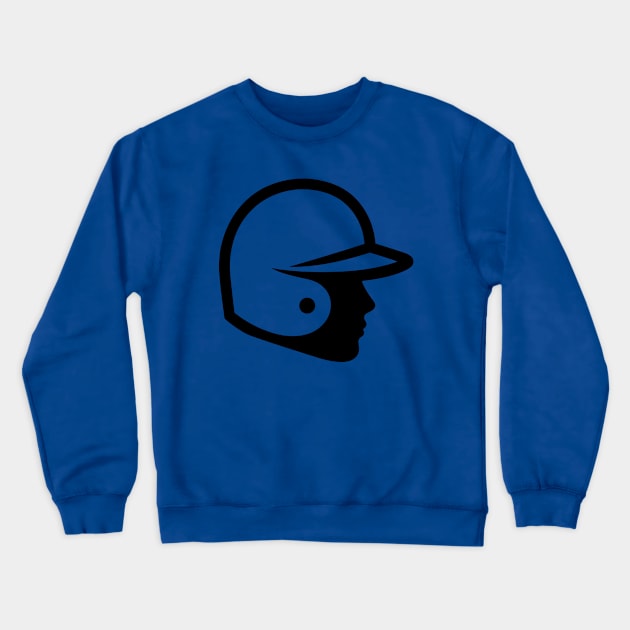 Baseball Batting Helmet Crewneck Sweatshirt by KayBee Gift Shop